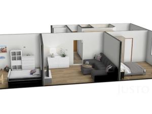 Prodej bytu 3+1, Písek - Budějovické Předměstí, nábřeží 1. máje, 63 m2