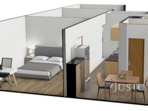 Prodej bytu 3+1, Písek - Budějovické Předměstí, nábřeží 1. máje, 63 m2