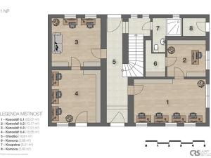 Prodej kanceláře, Mladá Boleslav, Ptácká, 305 m2