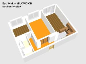 Prodej bytu 3+kk, Milovice, Slepá, 65 m2