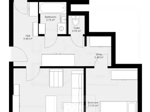 Pronájem bytu 2+1, Česká Lípa, Červeného kříže, 56 m2