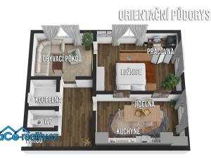 Prodej bytu 2+1, Pardubice, Sladkovského, 55 m2