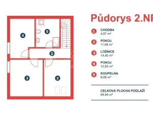 Prodej rodinného domu, Benešov, 107 m2