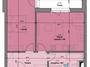 Pronájem bytu 2+kk, České Budějovice - České Budějovice 2, 49 m2