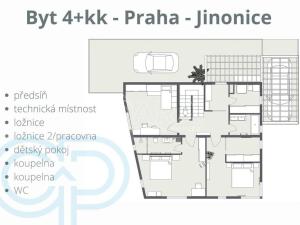 Prodej bytu 4+kk, Praha - Jinonice, Na pomezí, 236 m2