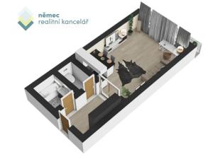 Pronájem bytu 1+kk, Praha - Karlín, Křižíkova, 48 m2