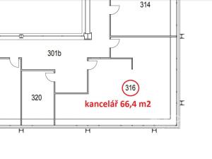 Pronájem kanceláře, Praha - Libeň, Sokolovská, 66 m2