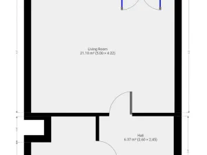 Pronájem bytu 1+kk, Praha - Žižkov, Baranova, 32 m2