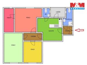 Pronájem bytu 4+1, Čáslav - Čáslav-Nové Město, Husova, 98 m2
