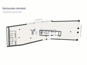 Pronájem kanceláře, Praha, Václavské náměstí, 113 m2