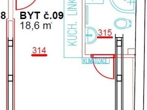 Pronájem bytu 1+kk, Brno - Pisárky, Hlinky, 19 m2