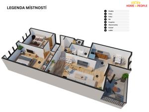 Prodej bytu 3+1, Praha - Kobylisy, Chabařovická, 69 m2