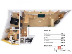 Prodej bytu 4+1, Jablonec nad Nisou, Podhorská, 156 m2