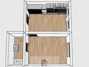 Pronájem bytu 2+kk, Praha - Libeň, Braunerova, 52 m2