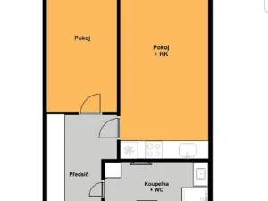 Pronájem bytu 2+kk, Havířov, Jurije Gagarina, 46 m2