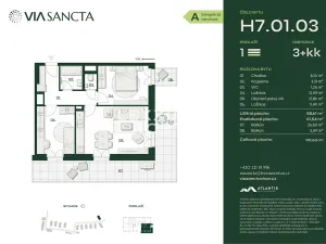 Prodej bytu 3+kk, Praha - Vinoř, Mladoboleslavská, 62 m2