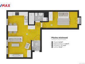 Pronájem bytu 2+kk, Praha - Žižkov, Blahníkova, 53 m2
