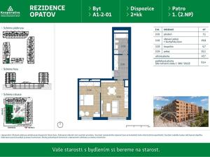 Pronájem bytu 2+kk, Praha - Chodov, Líbalova, 51 m2