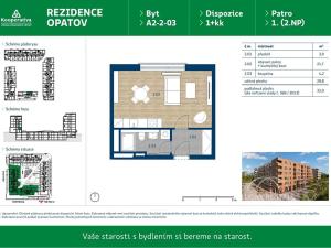 Pronájem bytu 1+kk, Praha - Chodov, Líbalova, 32 m2