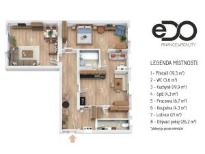 Prodej bytu 2+1, Kolín - Kolín IV, Dukelských hrdinů, 105 m2