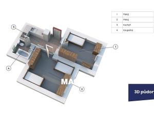 Pronájem bytu 2+1, Praha - Michle, Na dědinách, 50 m2