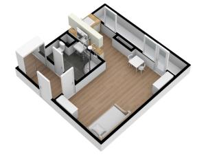 Pronájem bytu 1+kk, Praha - Krč, Milevská, 32 m2