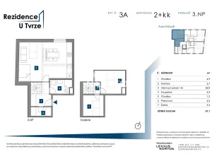 Prodej ubytování, Praha - Malešice, U tvrze, 58 m2