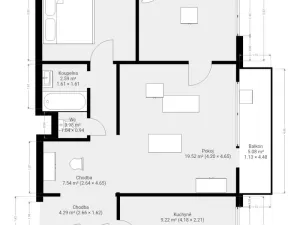 Pronájem bytu 3+1, Brno, Okrouhlá, 70 m2