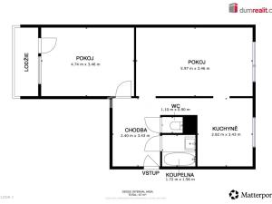 Prodej bytu 2+1, Jirkov, SNP, 60 m2