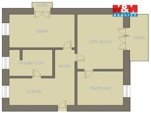 Prodej bytu 3+1, Týnec nad Sázavou, Jílovská, 59 m2
