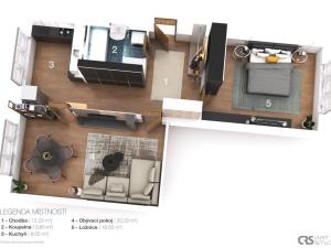 Pronájem bytu 2+1, Praha - Hostivař, Tenisová, 62 m2