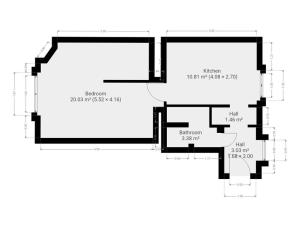 Pronájem bytu 1+1, Praha - Libeň, Novákových, 41 m2