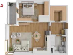 Pronájem bytu 2+kk, Hradec Králové - Třebeš, Svatojánská, 57 m2