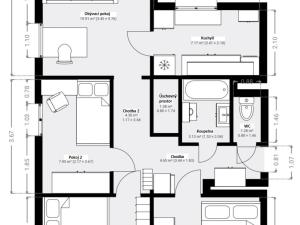 Prodej bytu 4+1, České Budějovice - České Budějovice 2, M. Chlajna, 67 m2
