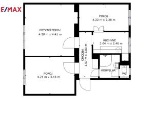 Prodej bytu 3+1, Říčany - Voděrádky, Krabošická, 58 m2