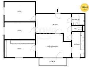 Prodej bytu 4+1, Nové Město na Moravě, Pavlovova, 84 m2