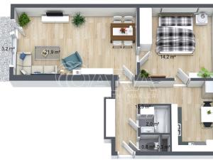 Pronájem bytu 2+1, Havířov - Podlesí, Kosmonautů, 52 m2