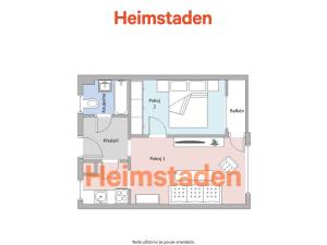 Pronájem bytu 2+kk, Orlová - Lutyně, Lesní, 46 m2