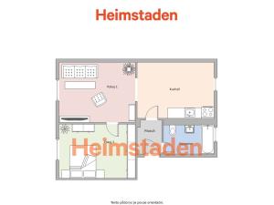Pronájem bytu 2+1, Ostrava - Poruba, Skautská, 47 m2