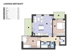 Pronájem bytu 3+kk, Hradec Králové, Rybova, 66 m2