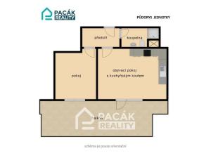 Pronájem bytu 2+kk, Olomouc, Mošnerova, 47 m2