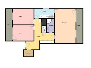 Pronájem bytu 3+1, Praha - Žižkov, Kunešova, 78 m2