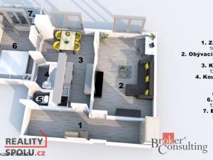 Prodej bytu 2+1, Rychnov nad Kněžnou, Sokolovská, 56 m2