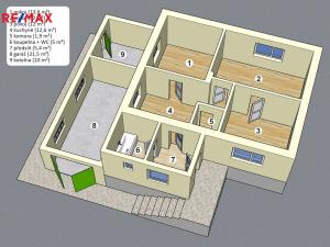 Prodej rodinného domu, Týnec nad Labem, Husova, 68 m2