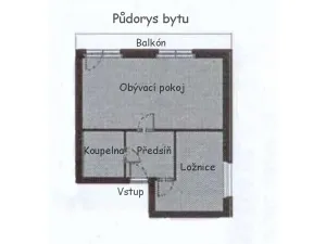 Pronájem bytu 2+kk, Brno, Křehlíkova, 51 m2