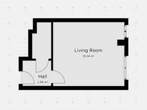 Pronájem bytu 1+kk, Praha - Vinohrady, Perucká, 26 m2