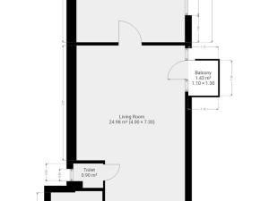Pronájem bytu 2+kk, Praha - Nusle, U družstva Ideál, 44 m2