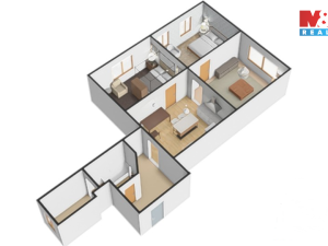 Pronájem bytu 4+kk, Jihlava, Lazebnická, 72 m2
