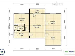 Pronájem bytu 3+1, Šumperk, Zábřežská, 59 m2