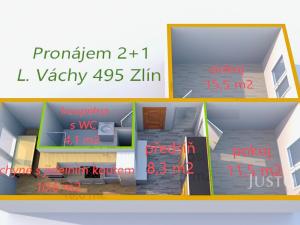 Pronájem bytu 2+1, Zlín, L. Váchy, 54 m2